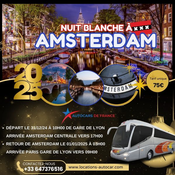 Nuit Blanche à Amsterdam pour le Nouvel An 2025